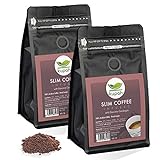 Kupah Slim Blend, Ground Coffee Bag | Improve Diet & Energy | Ground Coffee Two Bags 17.62 oz | Garcinia & Ginseng | Keto & Paleo Friendly | for Drip Coffee Brewers and French Press